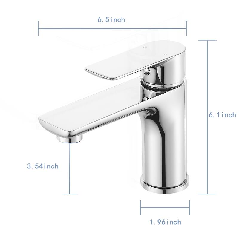 Chrome Single Handle Lavatory Basin Sink Faucet