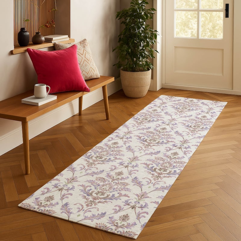 Machine Washable Indoor/ Outdoor Traditional Marrakesh Chantille Rug