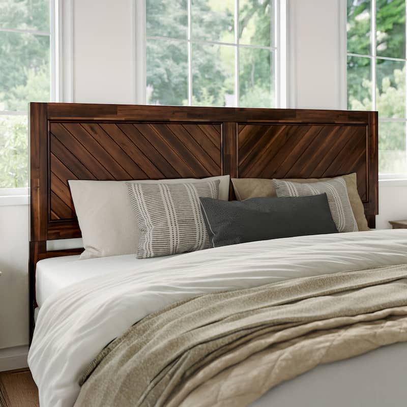 AFI Canyon Wood Headboard with Attachable Charger - Barnwood - King