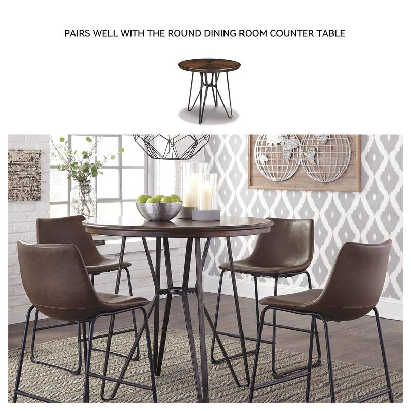 Signature Design by Ashley Centiar Counter Height Bar Stools (Set of 2)
