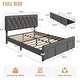 preview thumbnail 17 of 23, Velvet Platform Bed Frame with Storage Drawers