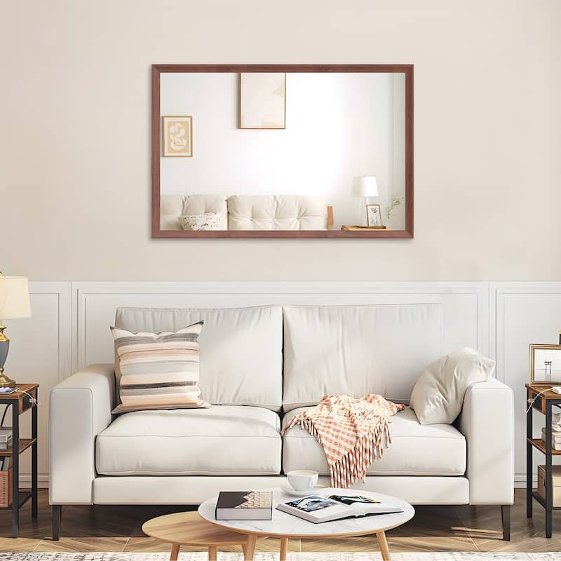 Oversized Modern Rectangle Bathroom Mirror - 48"x32"