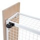 preview thumbnail 24 of 24, Full Over Twin & Twin Triple Bunk Bed with Drawers, Multi-Functional Metal Frame Bed with Desks and Shelves in the Middle