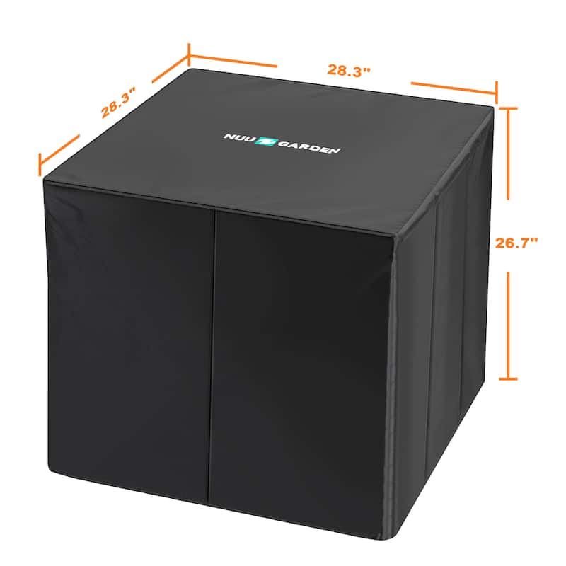 Outdoor 28 Inch 50,000 BTU Propane Gas Fire Pit Table with Cover - 28 inches