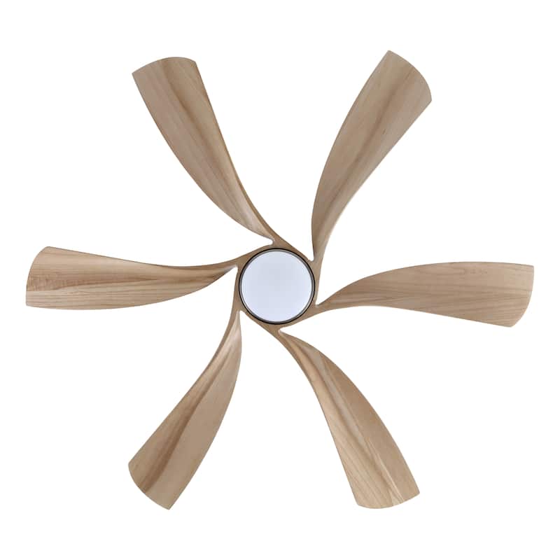 MLiAN 60 inch 6-Blades Indoor Smart LED Ceiling Fan With Remote... - 60inch
