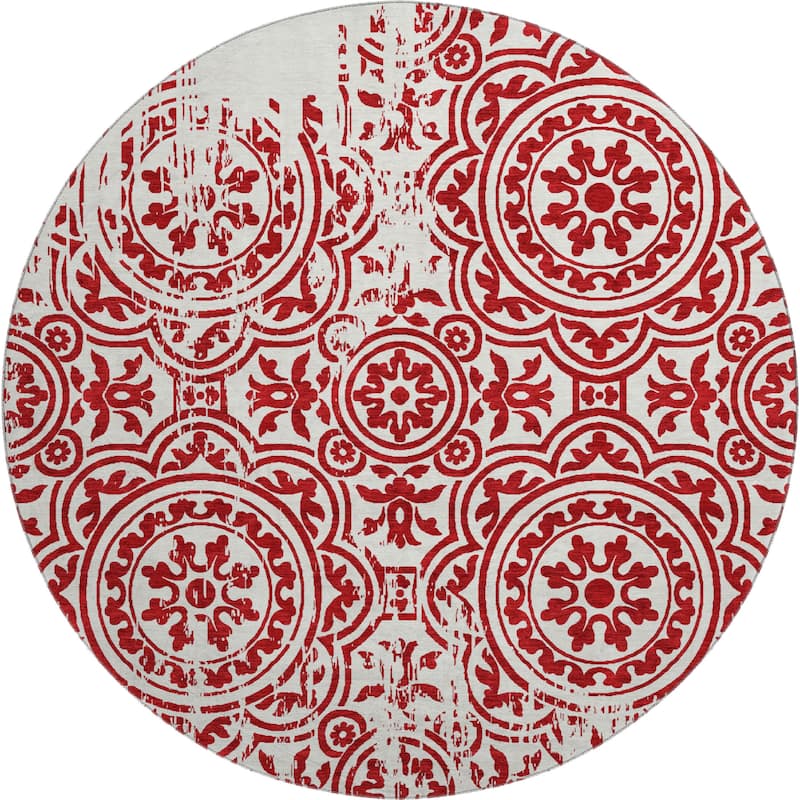 Premium Washable Super Soft Vanishing Medallion Mayfield Rug