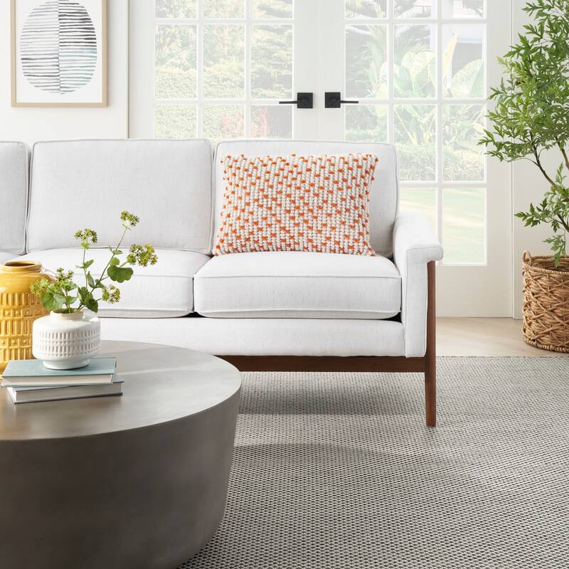 Cartier Outdoor Pillows Loop Dots Throw Pillow by Havenside Home