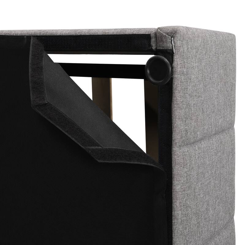 Mordern Upholstered Platform bed with a Hydraulic Storage System