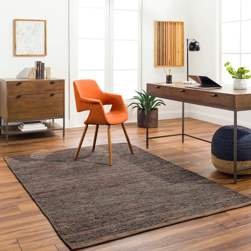 Mendoza Modern Stripe Area Rug - Dark Brown/Black - 2' 3" x 3' 9"