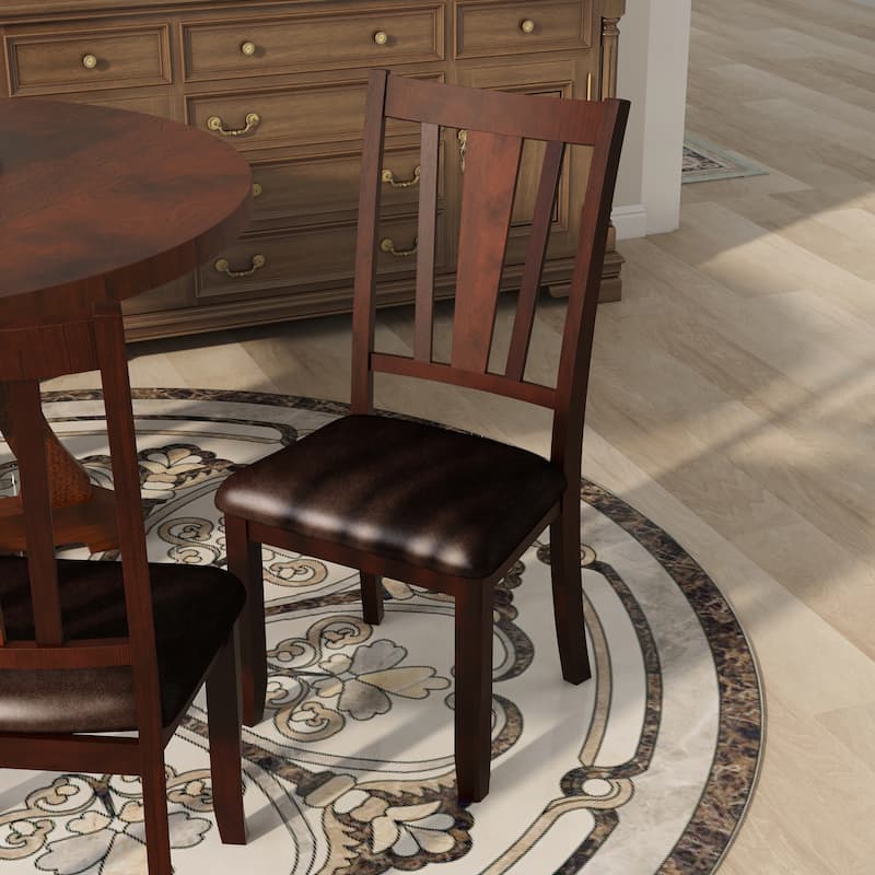 Furniture of America Betsy Traditional Espresso Slat Dining Chairs (Set of 2)