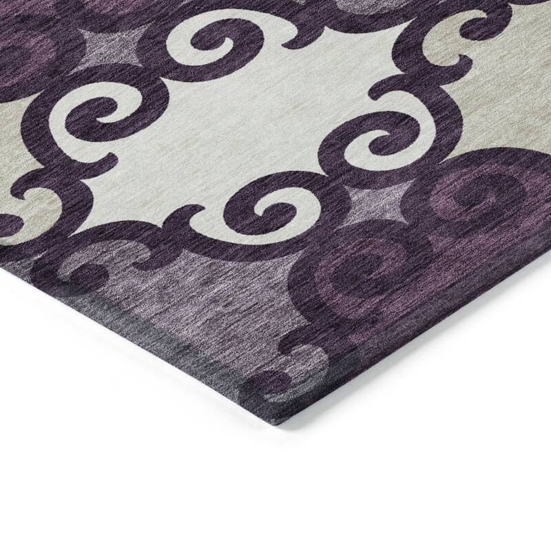 HomeRoots Trellis Transitional Rectangle Outdoor Rug