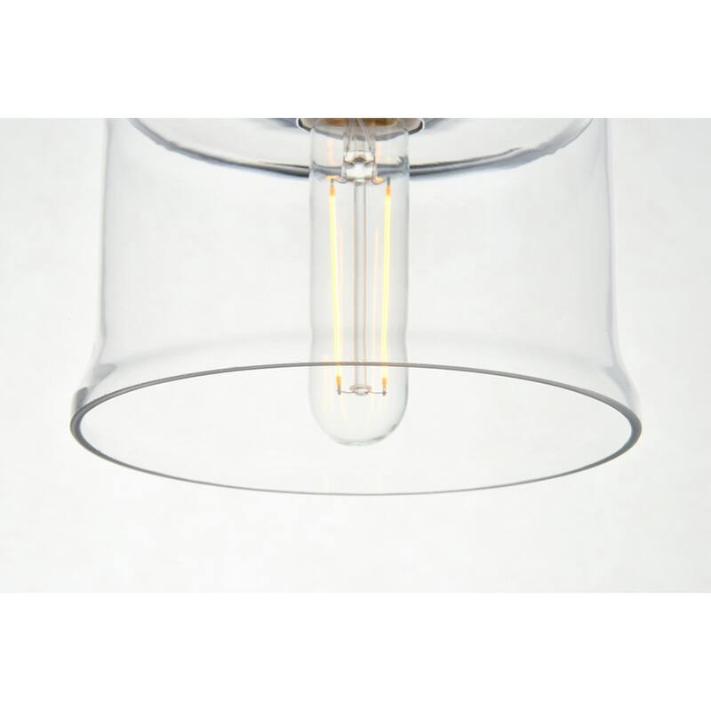 Living District Wiley Collection Chrome Flush Mount