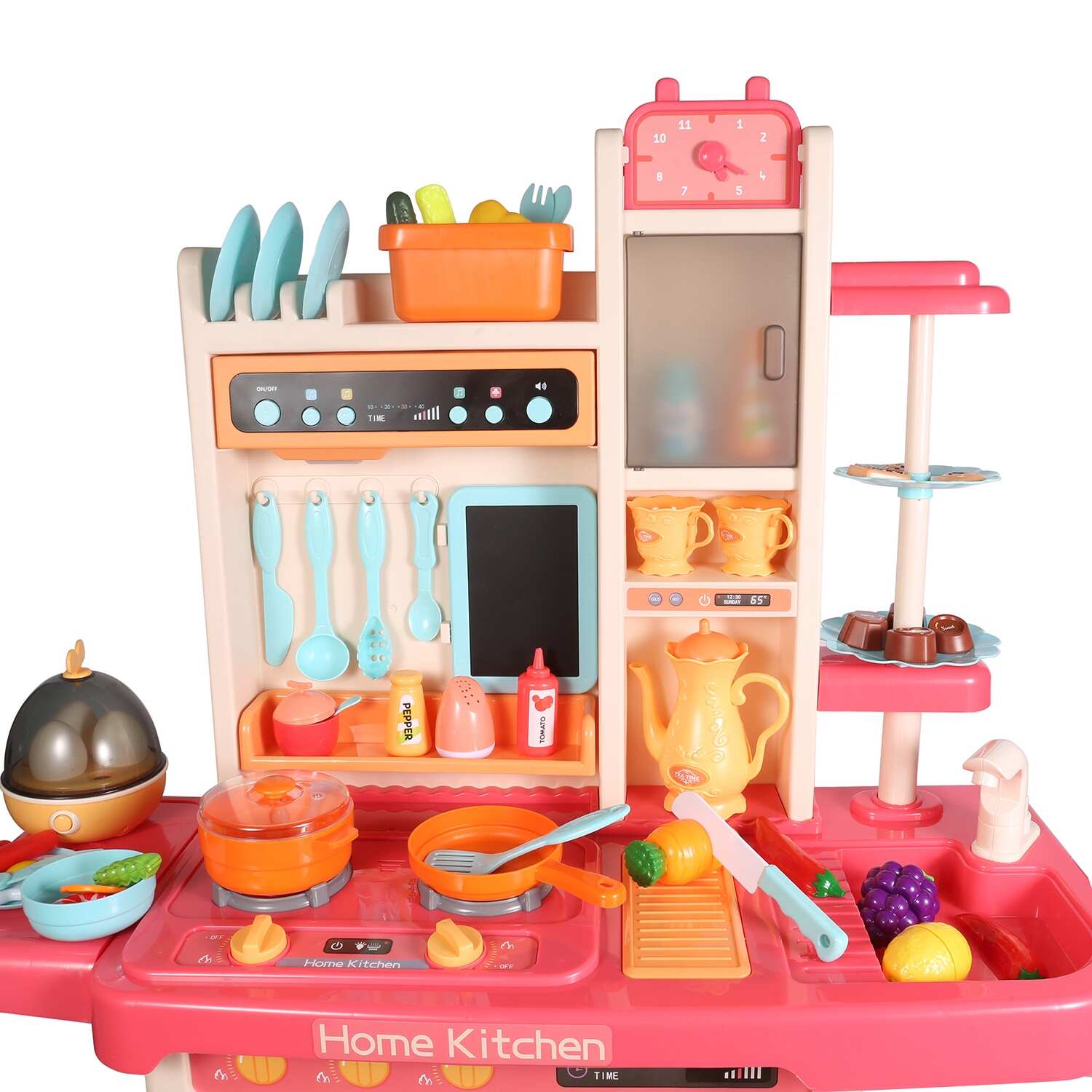 Plastic toy kitchen set discount
