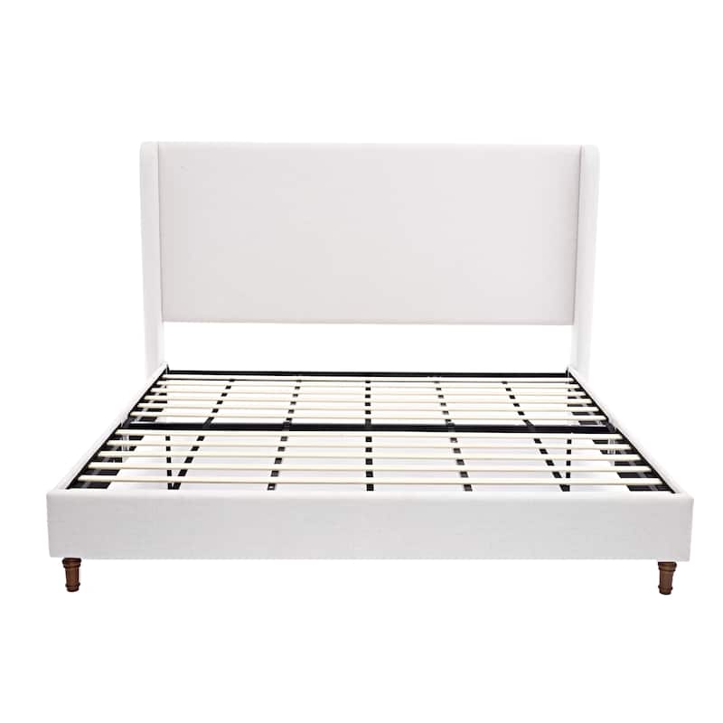 Bowie Contemporary Upholstered Bed with 54" High Headboard By Christopher Knight Home