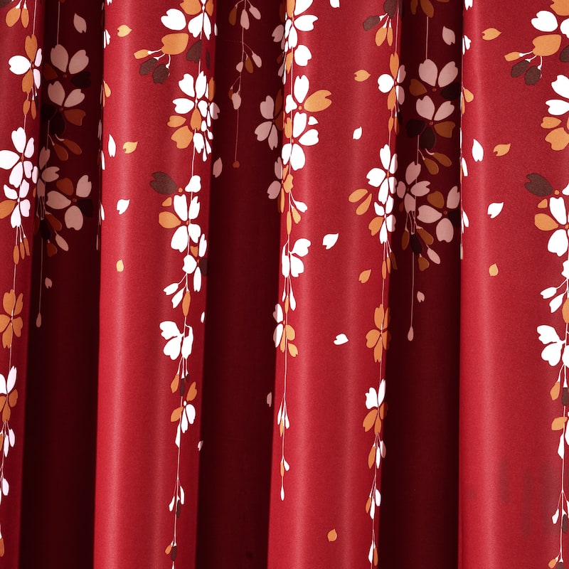 Lush Decor Weeping Flowers Room Darkening Curtain Panel Pair