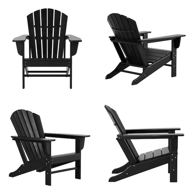 Laguna Classic Weather-Resistant Adirondack Chair (Set of 4) - Black