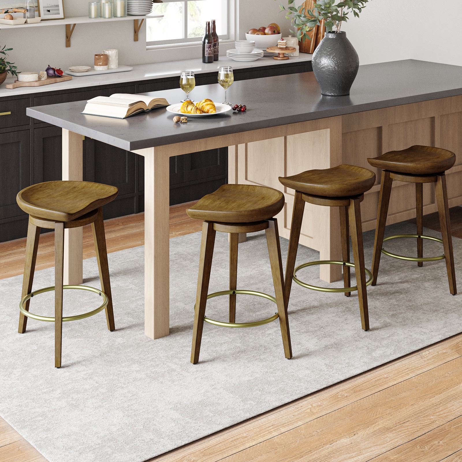 Swivel Barstools Bar Stools X Pedro Mid-century Swivel Bar Stool
