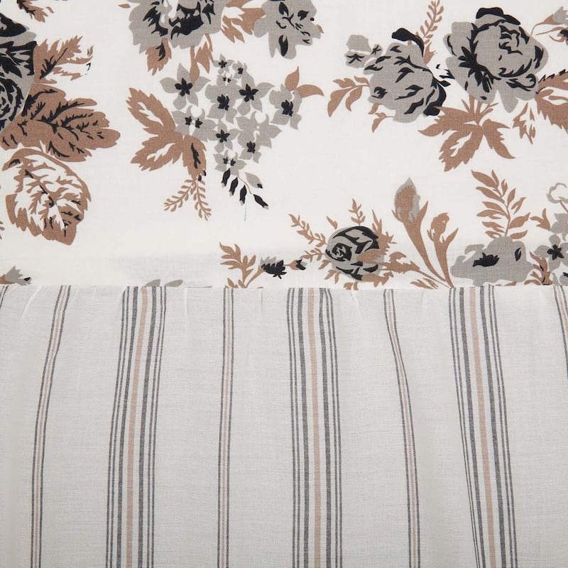 Annie Portabella Floral Ruffled Shower Curtain 72x72