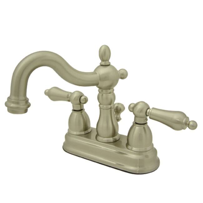Kingston Brass Heritage Centerset Bathroom Faucet with Brass Pop-Up