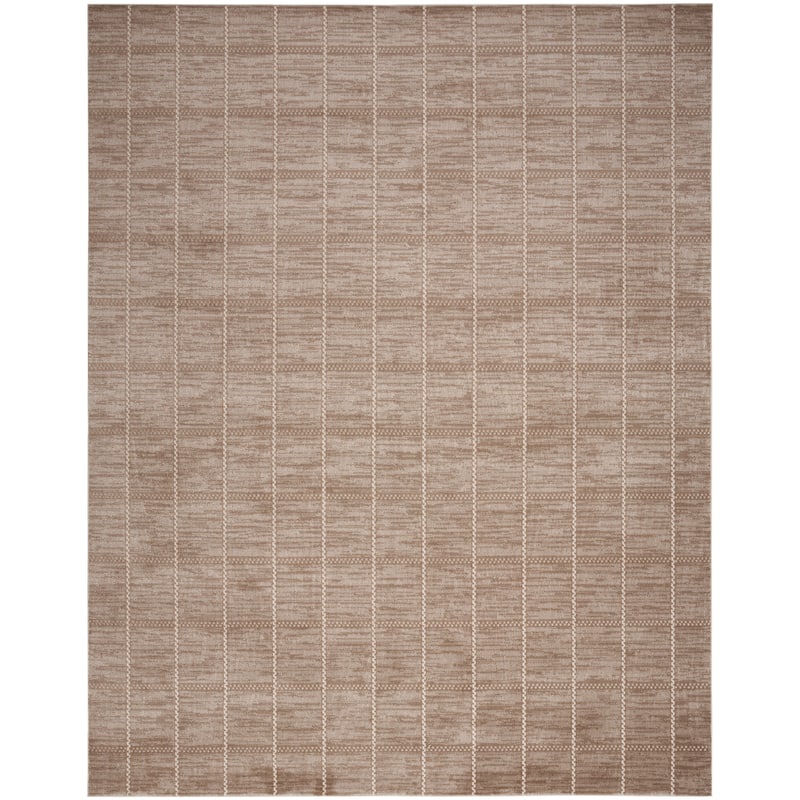 Nourison Serenity Home Indoor Geometric Area Rug - 5' 3" x 7' 3" - Mocha/Ivory