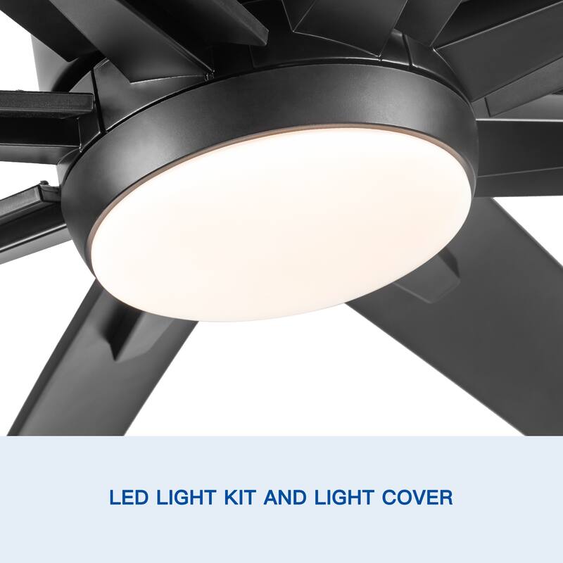 72" Ceiling Fan with LED light and App Remote Control