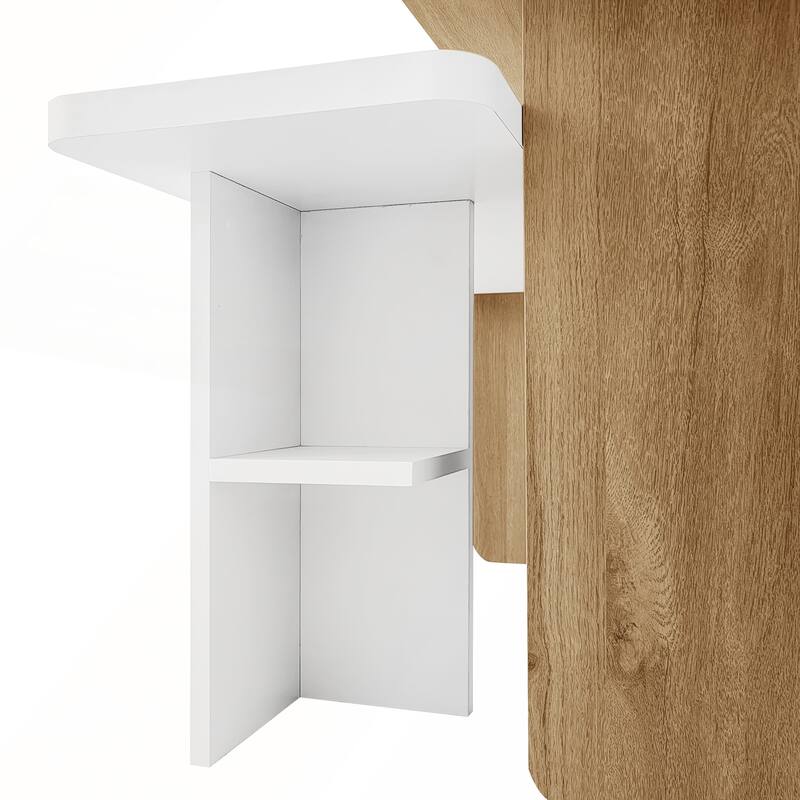 U-Can Set of 2 Nesting Coffee Tables with Durable Particle Board, Versatile and Stylish for Modern Living Rooms