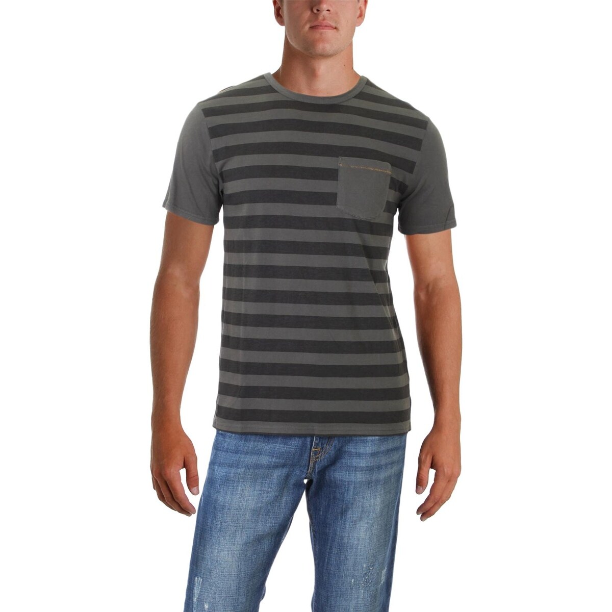 Shop Roark Revival Mens Well Worn Print T Shirt Pullover Striped