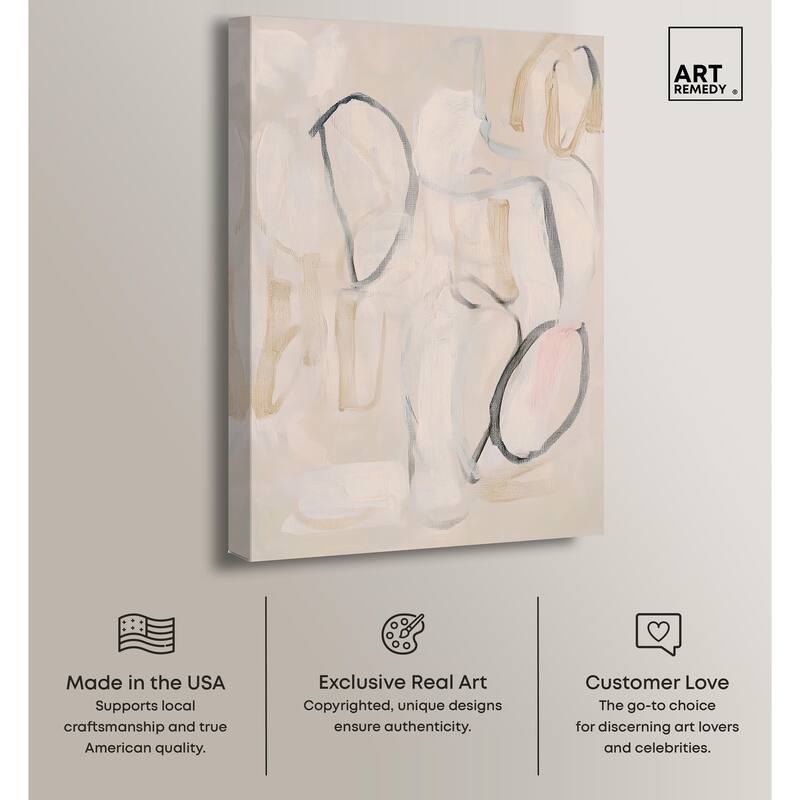 Faded Outlines II Canvas by Art Remedy, Gallery Wrapped