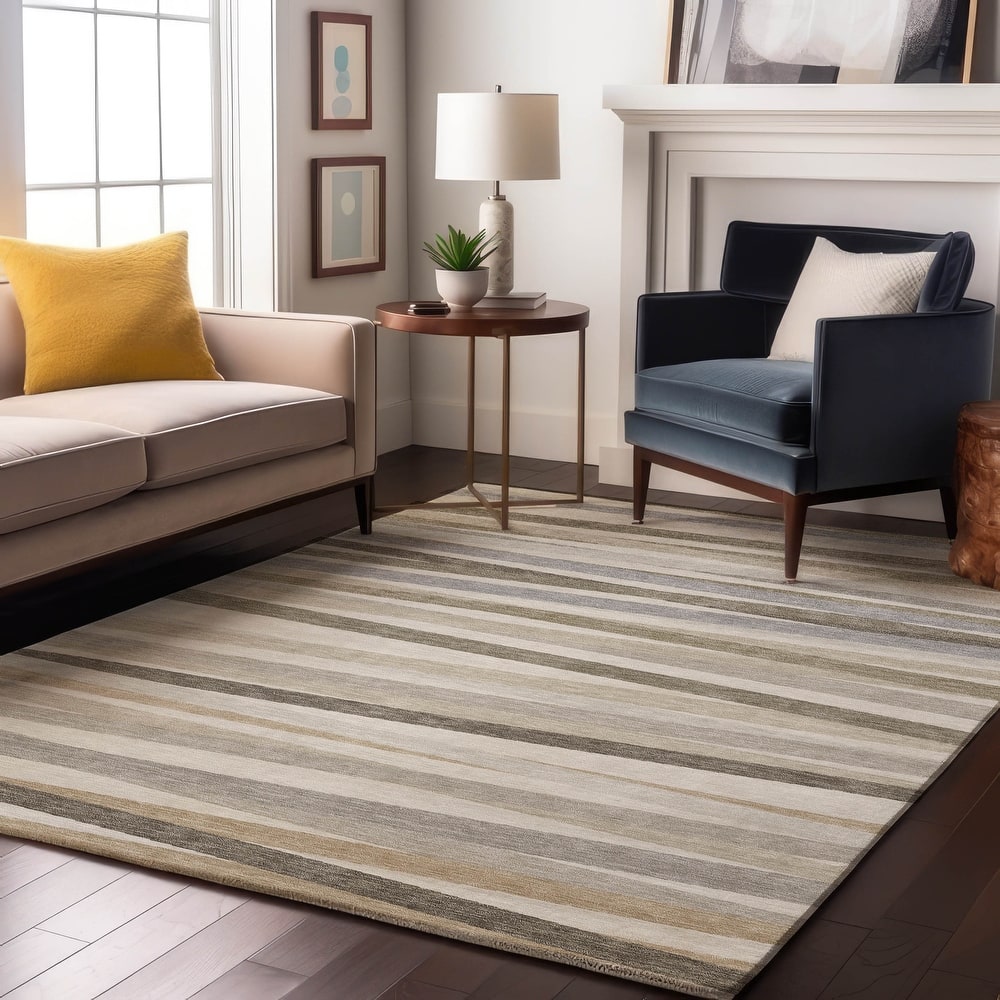 Premium Washable Super Soft Modern Stripes Mayfield Rug