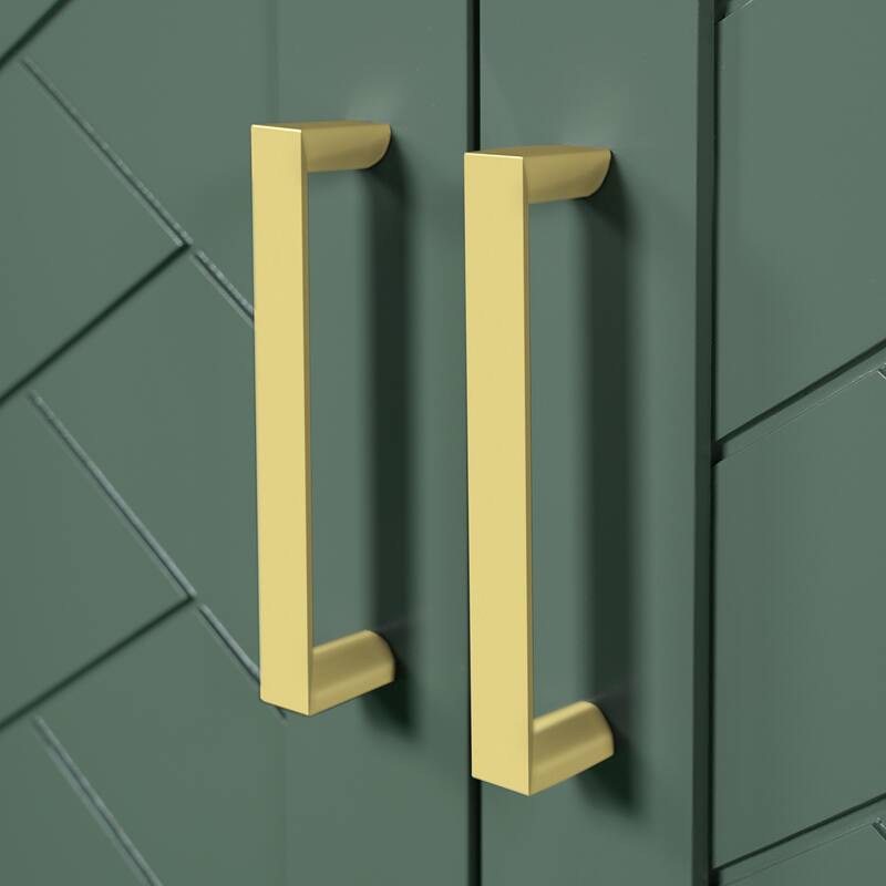 GDFStudio - Wesleigh Bathroom Vanity Set with Ceramic Sink and 3 Storage Drawers & Soft Closing Doors - 30'W