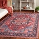 preview thumbnail 1 of 12, SAFAVIEH Serapi Machine Washable Slip Resistant Annekatrin Rug 8' x 10' - Red/Blue - Rectangle