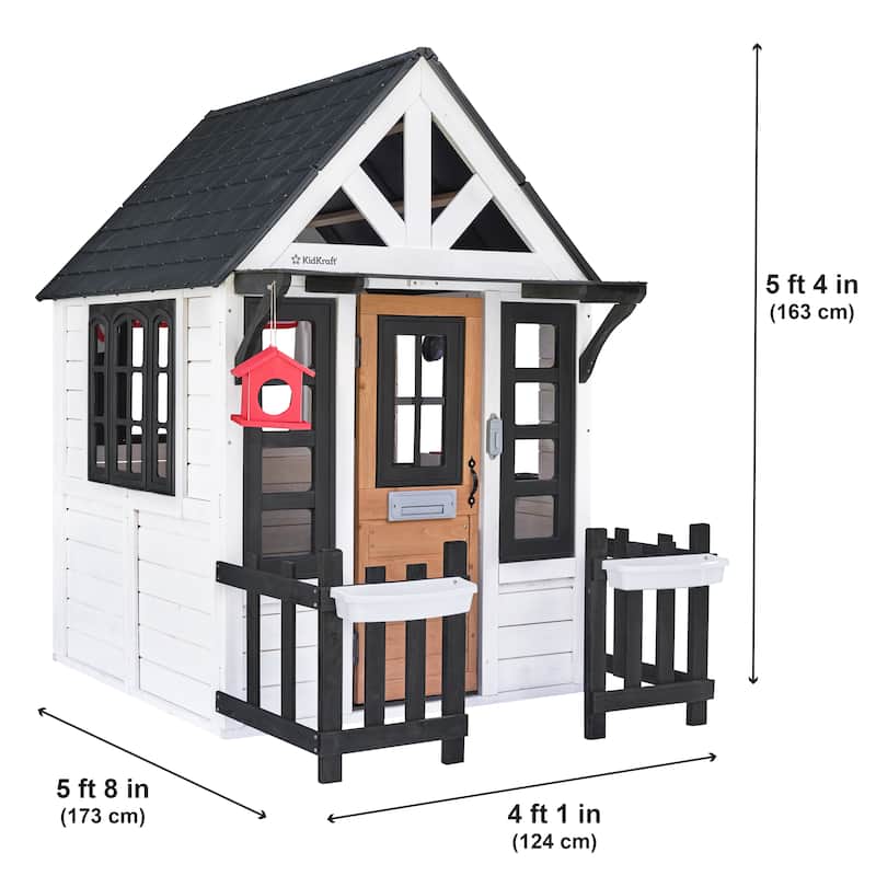 KidKraft Riverscape Wooden Playhouse - White - N/A