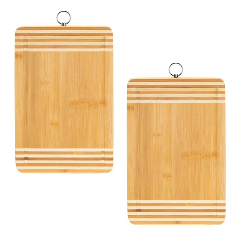 Kitchen Details 2 Pack Medium Bamboo Cutting Board - 11.81" x 7.87"