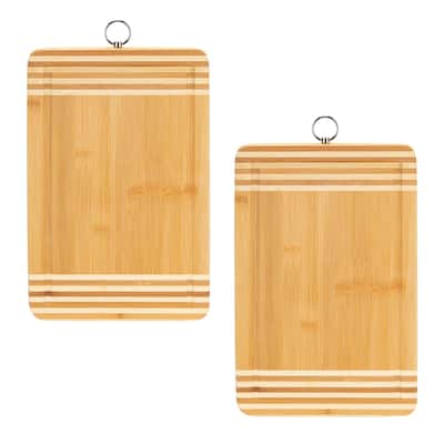 Kitchen Details 2 Pack Medium Bamboo Cutting Board - 11.81" x 7.87"