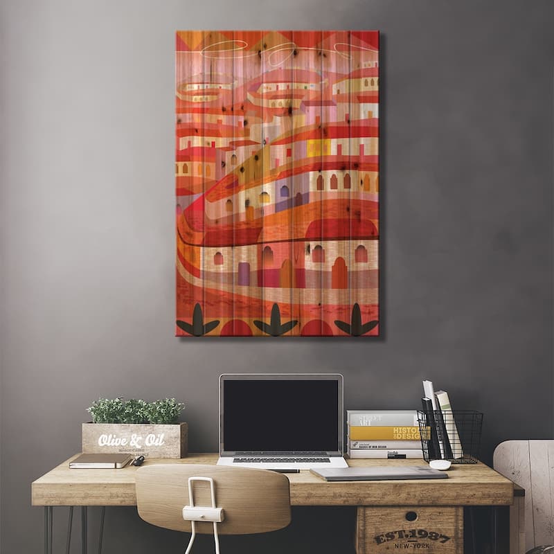 Little Sonora (Vertical) Print On Wood by Charles Harker - Multi-Color