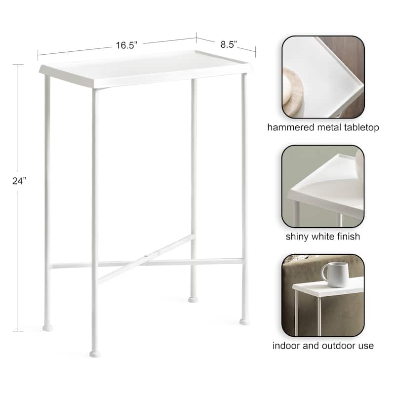 Kate and Laurel Sanzo Slim Side Table
