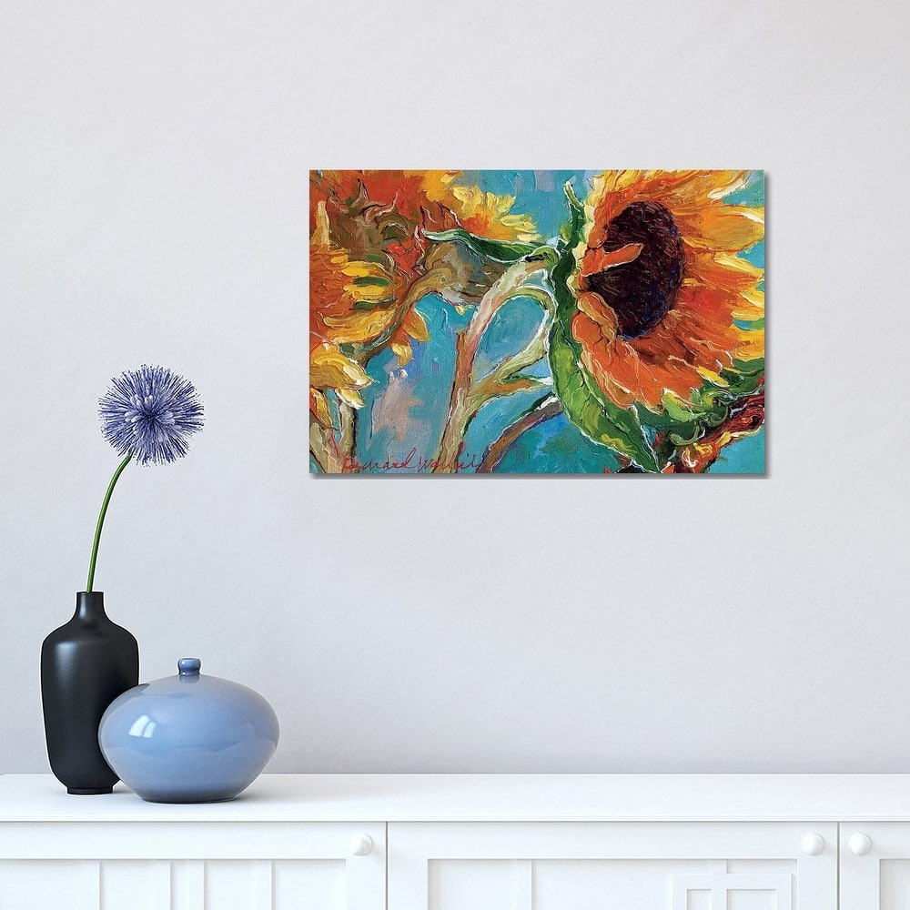 iCanvas "Sunflowers V" by Richard Wallich Canvas Print