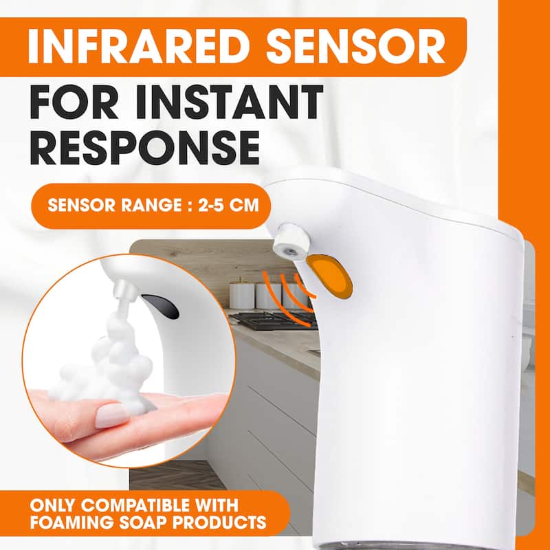 Cheer Collection Touchless Automatic Soap Dispenser 300ML Foam Or Spray
