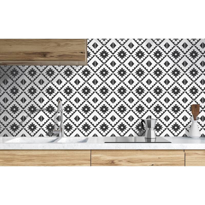 NextWall Southwest Tile Peel and Stick Wallpaper