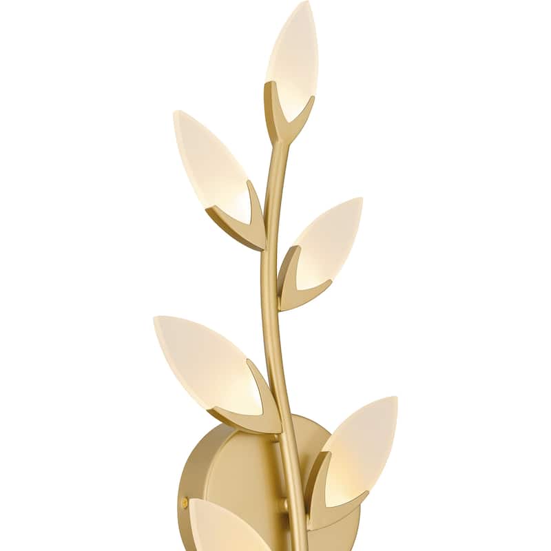 Flores Integrated LED Soft Gold Wall Sconce