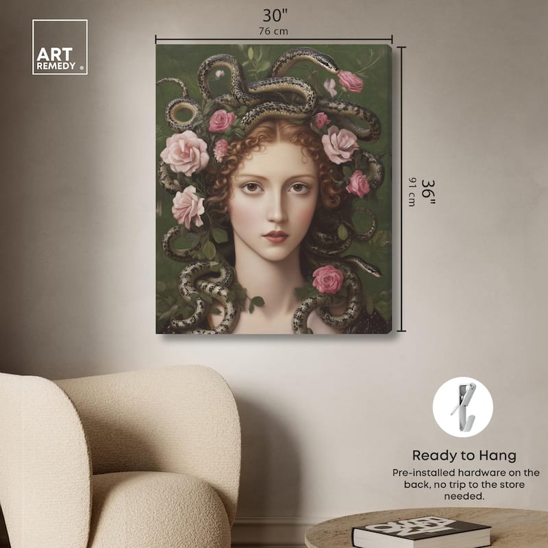 Medusa Canvas by Art Remedy, Gallery Wrapped