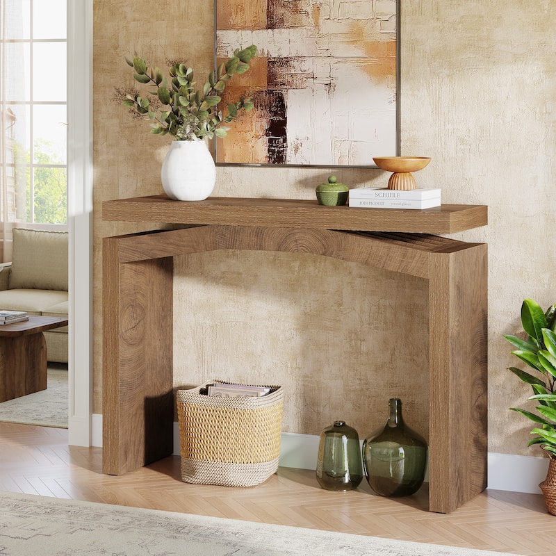 39.3-Inch Farmhouse Console Table for Entryway