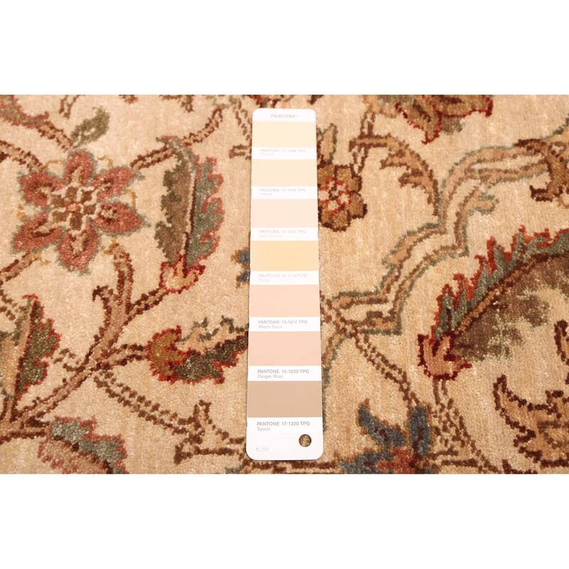 ECARPETGALLERY Hand-knotted Jamshidpour Ivory Wool Rug - 8'1 x 10'1