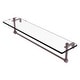 preview thumbnail 12 of 55, Allied Brass 16 Inch Glass Vanity Shelf with Integrated Towel Bar