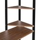 preview thumbnail 8 of 18, Black Twin Metal Loft Bed with Ladder, Fence & Desk