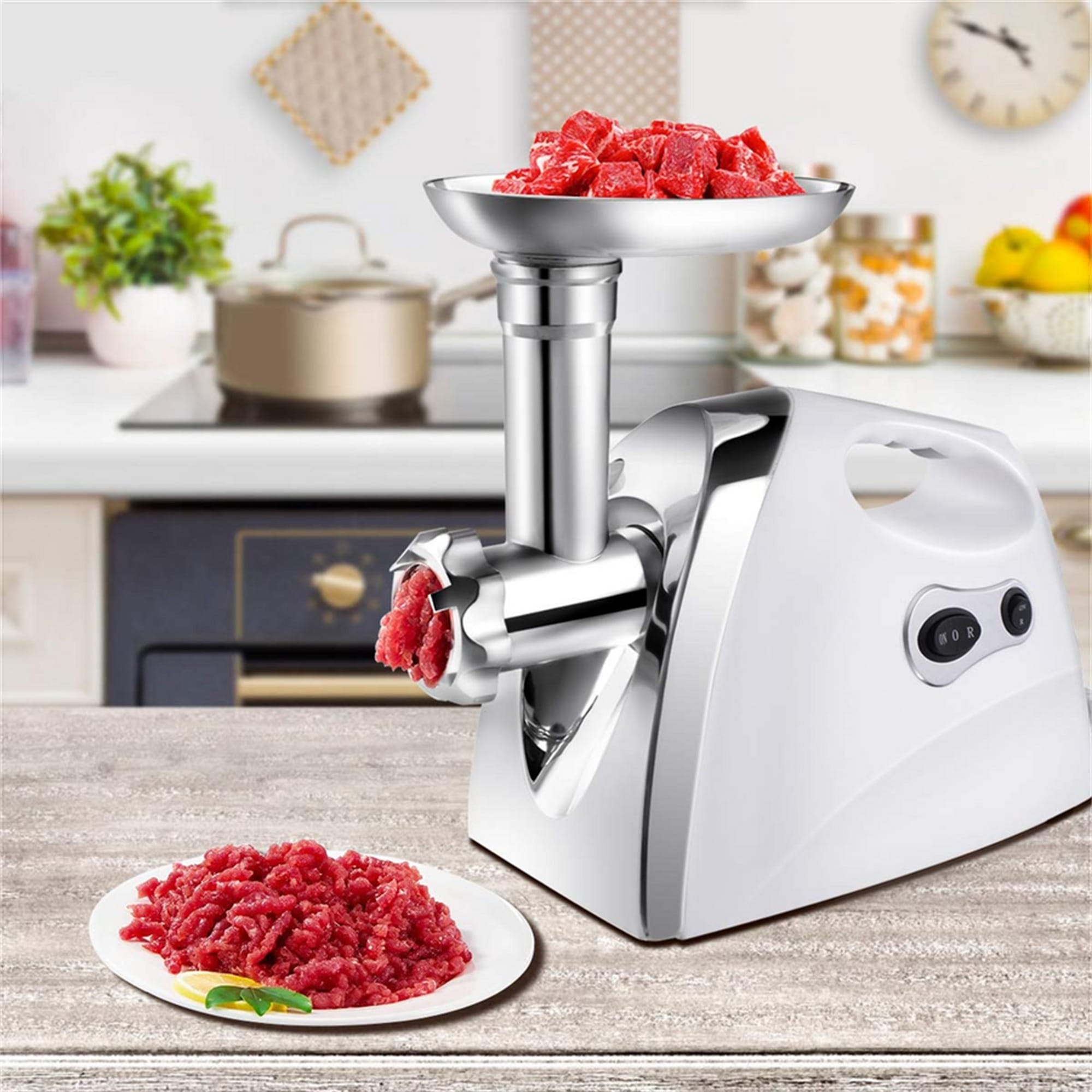Electric Meat Grinder, The Mincer Sausage Filling Tubes for Home Use,  Stainless Steel Sausage Maker/red/800W - 12 - Bed Bath & Beyond - 31420971