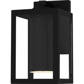 Earth Black LED Outdoor Wall Lantern from the Westover Collection
