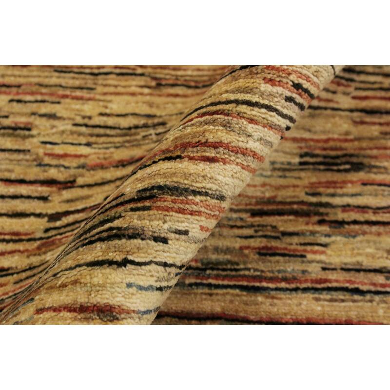 Boho Earthline Gabbeh Hand Knotted Wool Area Rug