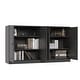 preview thumbnail 72 of 75, 100% Solid Wood Sideboard with Glass or Solid Wood Doors by Palace Imports - 64" x 35.75"
