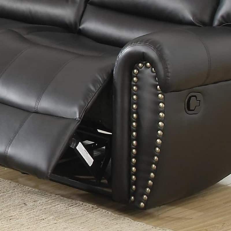 Nailhead Decorative Manual Recliner for Living Room
